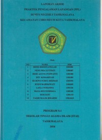 Image of LAPORAN AKHIR PRAKTEK PENGALAMAN LAPANGAN (PPL) DI MTS NEGERI 3 TASIKMALAYA KECAMATAN CIBEUREUM KOTA TASIKMALAYA