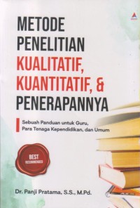 Image of METODE PENELITIAN KUALITATIF, KUANTITATIF, & PENERAPANNYA