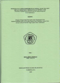 Image of PENINGKATAN ASPEK PERKEMBANGAN MORAL ANAK USIA DINI MELALUI BERCERITA MENGGUNAKAN BONEKA JARI