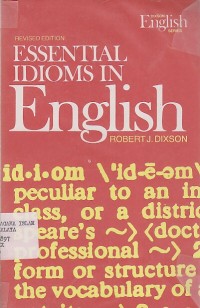 Image of ESSENTIAL IDIOMS IN ENGLISH