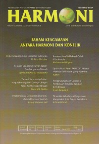 Image of HARMONI : JURNAL MULTIKULTURAL & MULTIRELIGIUS