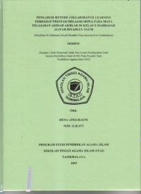 Image of PENGARUH METODE COLLABORATIVE LEARNING TERHADAP PRESTASI BELAJAR SISWA PADA MATA PELAJARAN AKIDAH AKHLAK DI KELAS X MADRASAH ALIYAH RIYADLUL ULUM