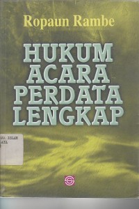 Image of HUKUM ACARA PERDATA LENGKAP