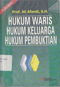 Image of HUKUM WARIS HUKUM KELUARGA HUKUM PEMBUKTIAN