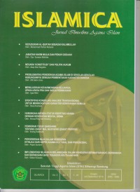 Image of ISLAMICA ; JURNAL ILMU-ILMU AGAMA ISLAM