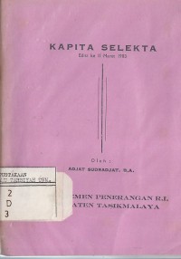 Image of KAPITA SELEKTA EDISI II MARET 1983