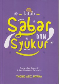 Image of kitab Sabar DAN Syukur
