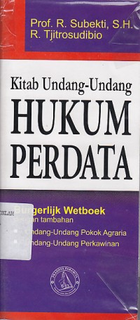 Image of KITAB UNDANG-UNDANG HUKUM PERDATA CETAKAN 38