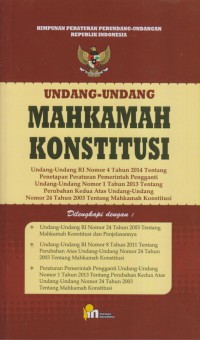 Image of UNDANG-UNDANG MAHKAMAH KONSTITUSI
