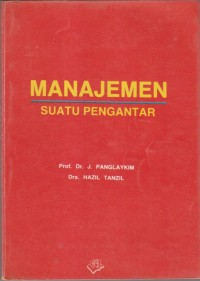 Image of MANAJEMEN SUATU PENGANTAR