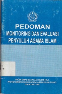Image of PEDOMAN MONITORING DAN EVALUASI PENYULUH AGAMA ISLAM