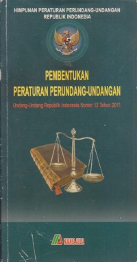 Image of PEMBENTUKAN PERATURAN PERUNDANG-UNDANGAN