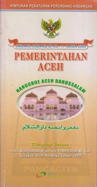 Image of PEMERINTAHAN ACEH NANGGROE ACEH DARUSSALAM
