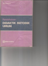 Image of PENDAHULUAN DIDAKTIK METODIK UMUM