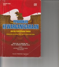 Image of PENDIDIKAN KEWARGANEGARAAN