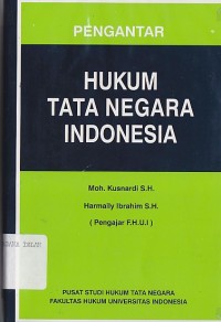Image of PENGANTAR HUKUM TATA NEGARA INDONESIA
