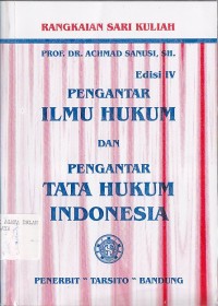 Image of PENGANTAR ILMU HUKUM DAN PENGANTAR TATA HUKUM INDONESIA