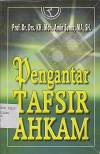 Image of PENGANTAR TAFSIR AHKAM