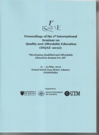 Image of PROCEEDING OF THE SEVENTH WORLDWIDE FORUM ON EDUCATION AND CULTURE 