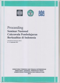 Image of PROCEEDING SEMINAR NASIONAL CAKRAWALA PEMBELAJARAN BERKUALITAS DI INDONESIA