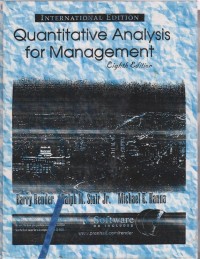 Image of QUANTITATIVE ANALYSIS FOR MANAGEMEN