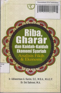 Image of RIBA,GHARAR DAN KAIDAH-KAIDAH EEKONOMI SYARIAH
