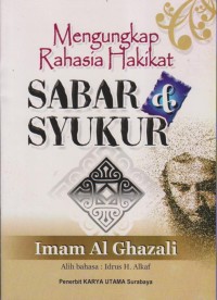 Image of MENGUNGKAP RAHASIA HAKIKAT SABAR & SYUKUR