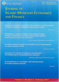 Image of JOURNAL OF ISLAMIC MONETARY ECONOMICS AND FINANCE Financial Instability Hypothesis (FIH)of Minsky: Contextualizing The Roles Of Islamic Commercial And Social Finance