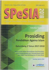 Image of SPeSIA Seminar Penelitian Sivitas Akademika Unisba Fakultas Tarbiyah Prosiding Pendidikan Agama Islam Gelombang 2 tahun 2017 - 2018