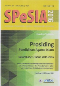 Image of SpeSIA Seminar Penelitian Sivitas Akademi Unisba Fakultas Tarbiyah Prosiding Pendidikan Agama Islam Gelombang 1 tahun 2015 - 2016
