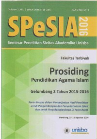 Image of SPeSIA Seminar Penelitian Sivitas Akademika Unisba Fakultas Tarbiyah Prosiding Pendidikan Agama Islam Gelombang 2 Tahun 2015-2016