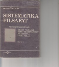 Image of SISTEMATIKA FILSAFAT