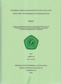 Image of PENDIDIKAN AKHLAK DALAM FILM 99 CAHAYA DILANGIT EROPA PART I SUTRADARA GUNTUR SOEHARJANTO