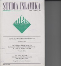 Image of STUDIA ISLAMIKA . INDONESIAN JOURNAL FOR ISLAMIC STUDIES