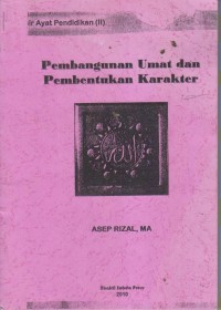 Image of PEMBANGUNAN UMAT DAN PEMBENTUKAN KARAKTER