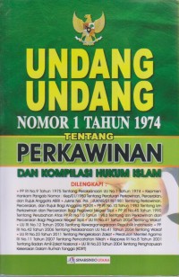 Image of UNDANG-UNDANG NOMOR 1 TAHUN 1974 TENTANG PERKAWINAN