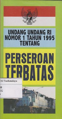 Image of UNDANG-UNDANG RI NO.1 TN 1995 TENTANG PERSEROAN TERBATAS