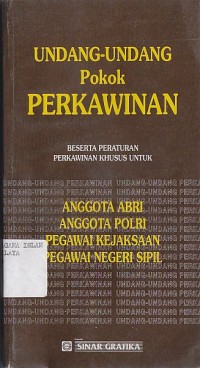 Image of UNDANG-UNDANG POKOK PERKAWINAN