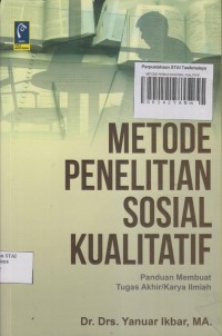 Image of METODE PENELITIAN SOSIAL KUALITATIF